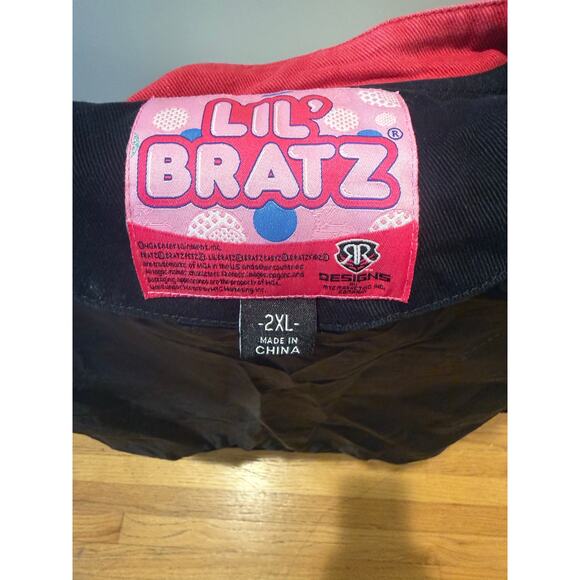 Vintage Lil Bratz Jacket Girls Large Embroidered Cartoon Varsity 2XL - Picture 4 of 4